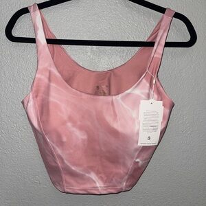 BuffBunny Pink Tie-Dye Crop Top